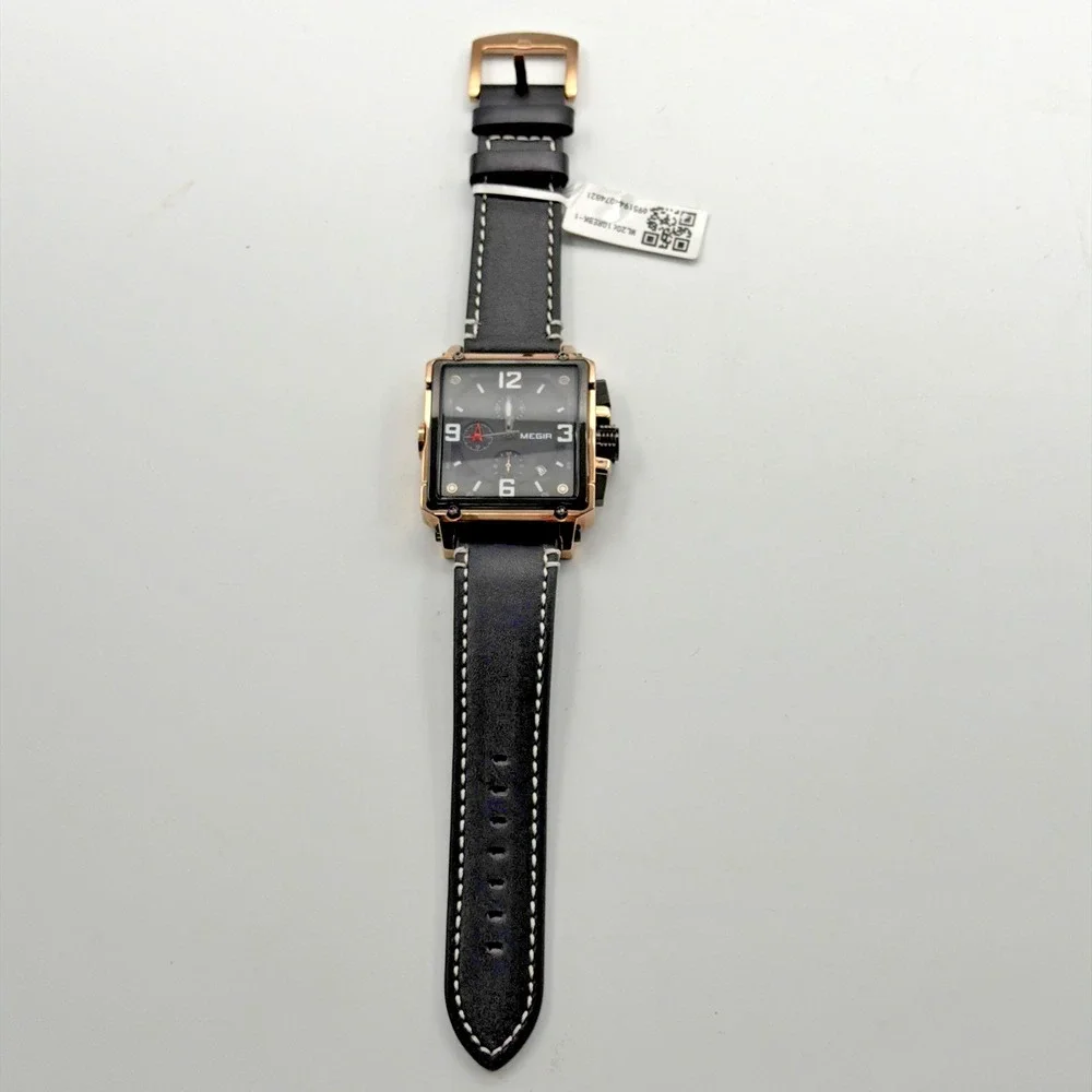 MEGIR Men's Analogue Army Military Chronograph M2061 Quartz Watch Needs Battery